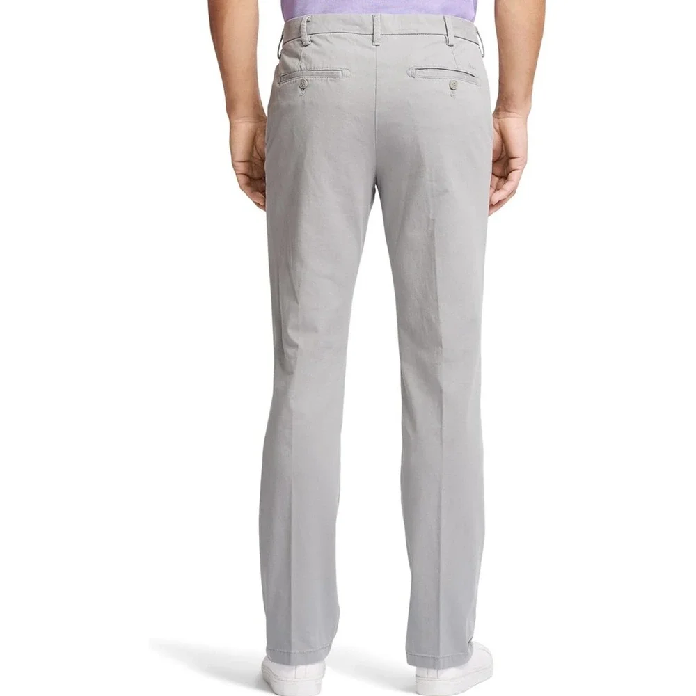 IZOD Men's Saltwater Stretch Flat Front Straight Fit Chino Pant 36W 30L